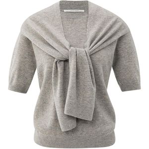 YAYA - 01-000496-509 - Pullover - Grijs - Korte Mouw