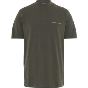 Samsøe Samsøe T-shirt groen (Maat: M) - EffenLogo - Halslijn: Ronde hals,