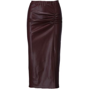 K-Design Dames rok bordeaux (Maat: L) - Effen