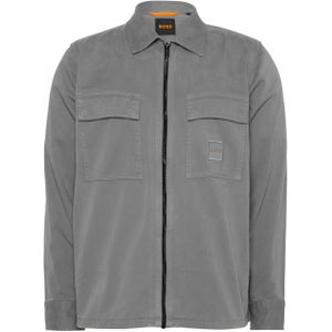 Boss Casual - Lovel-zip Overshirt - Grijs - Korte Mouw