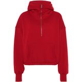 Penn & Ink N.Y. Dames sweater rood (Maat: S) - Tekst - Halslijn: Capuchon,