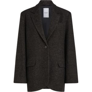Penn & Ink N.Y. Dames blazer zwart (Maat: 36) - Effen