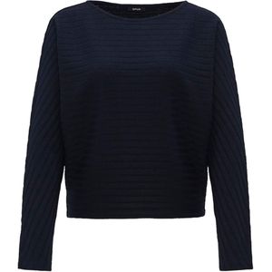 OPUS Sweater blauw (Maat: 40) - Effen - Halslijn: Ronde hals,
