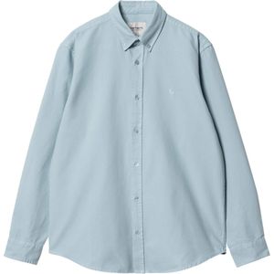 Carhartt WIP Overhemd lange mouw blauw (Maat: M) - Effen