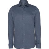 Desoto Overhemd lange mouw blauw (Maat: XL) - Effen