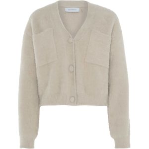 Rino & pelle Dames vest beige (Maat: XS) - Effen - Halslijn: V-hals,