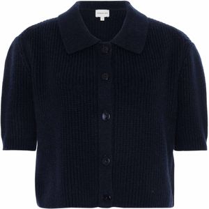 HERSKIND Vest blauw (Maat: M) - Effen - Halslijn: Polokraag,