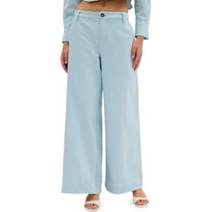 My Essential Wardrobe WinnieMW 159 Wide pant broek blauw (Maat: 42)