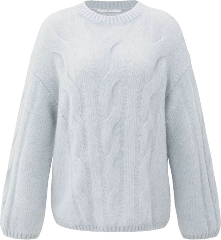 Yaya - Trui Kabelmotief - Grijs - Dames