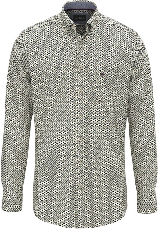 Fynch-Hatton Overhemd Allover Print Regular Fit