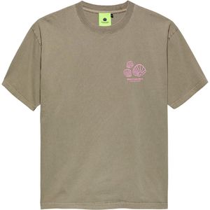 New Amsterdam Heren t-shirt beige (Maat: XS) - Fotoprint - Halslijn: Ronde hals,