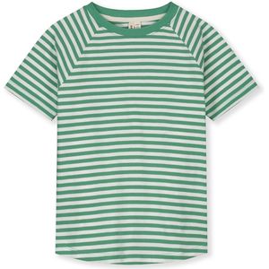 Gray Label T-shirt  groen (Maat: 116) - Streep - Halslijn: Ronde hals,