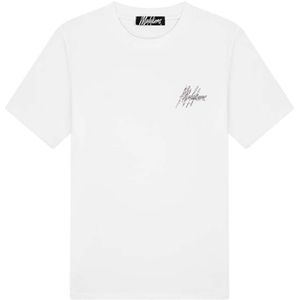 Malelions T-shirt wit (Maat: XS) - Tekst - Halslijn: Ronde hals,