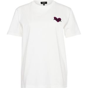 Alix The Label T-shirt ecru (Maat: L) - Effen - Halslijn: Ronde hals,
