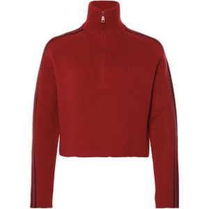 Karma Koma Trui rood (Maat: S) - Effen - Halslijn: Opstaande kraag met rits,