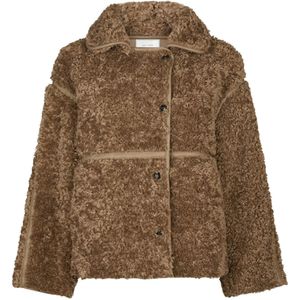 Neo Noir Dames jas beige (Maat: 34) - Effen