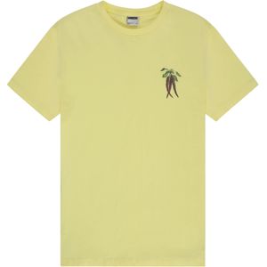 Kultivate T-shirt geel (Maat: 2XL) - Fotoprint - Halslijn: Ronde hals,