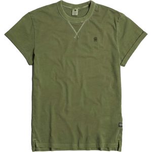 G-Star Raw T-shirt groen (Maat: L) - Effen - Halslijn: Ronde hals,