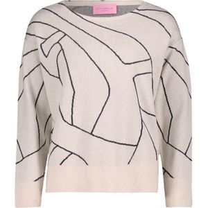 Betty Barclay - So Cosy Trui beige (Maat: 42) - Halslijn: Ronde hals,