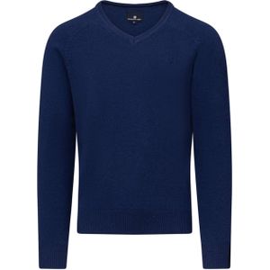 State of Art Heren trui blauw (Maat: S) - Effen - Halslijn: V-hals,