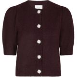 Neo Noir Dames vest bordeaux (Maat: 34) - Halslijn: Ronde hals,