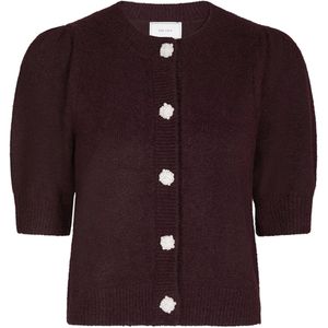 Neo Noir Dames vest bordeaux (Maat: 34) - Halslijn: Ronde hals,