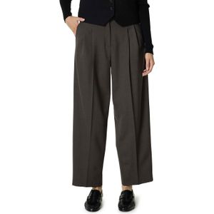 Cambio Emilie track dames broek bruin (Maat: 34-28) - Effen