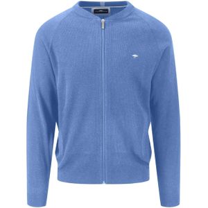 Fynch-Hatton Vest blauw (Maat: XL) - Effen - Halslijn: Ronde hals,