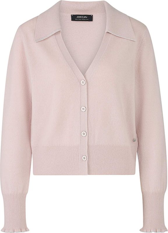 Marc Cain - Cardigan - Roze - Effen - Halslijn V-hals