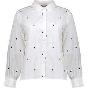 Geisha - Blouse - Wit - Polokraag