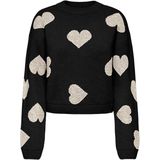 Only - Onlhappie Ls Pullover - Trui - Zwart - Dames