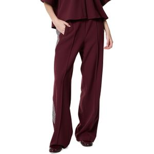 Est'Seven Stripe broek bordeaux (Maat: L) - Effen