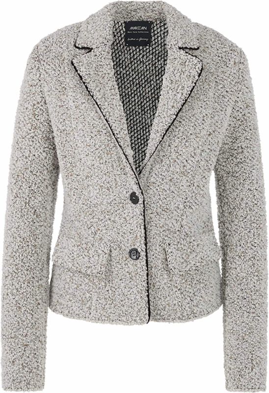 Marc Cain - Blazer - Regular Fit - Katoenmix met Wol en Alpaca