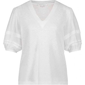 Tramontana T-shirt wit (Maat: XL) - Effen - Halslijn: V-hals,