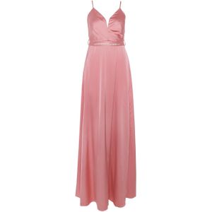 Rinascimento Jurk roze (Maat: L) - Effen - Halslijn: V-hals,