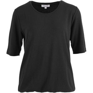 Enjoy T-shirt zwart (Maat: L) - Effen - Halslijn: Ronde hals,
