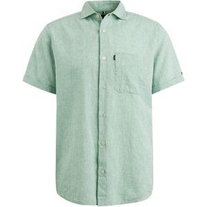 Vanguard Overhemd korte mouw groen (Maat: 2XL) - Mélange
