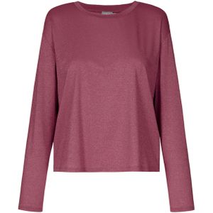 No man's land Longsleeve bordeaux (Maat: S) - Glitter - Halslijn: Ronde hals,