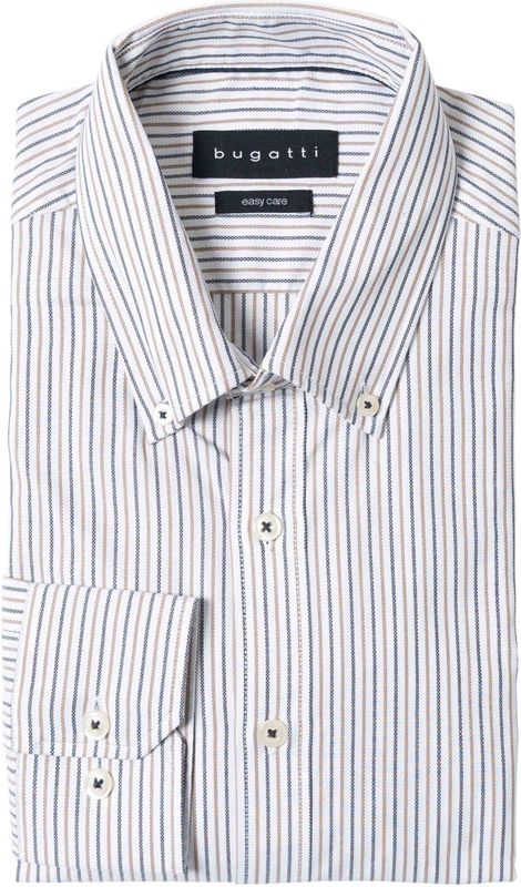 Bugatti - Chemise - Blauw - Katoen