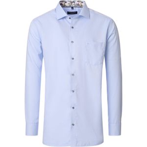 Casa Moda - Overhemd - Blauw - Lange Mouw - 100% Katoen