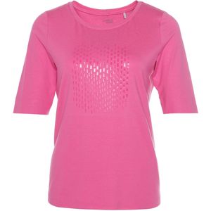 Sommermann T-shirt roze (Maat: 50) - Effen - Halslijn: Ronde hals,