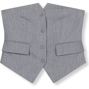 Refined Department - Gilet - Lichtgrijs - 997 - Dames