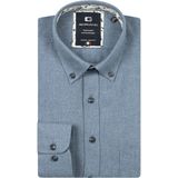 Giordano - Overhemd - Blauw - Lange Mouw - Effen