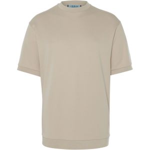 Club 24 T-shirt beige (Maat: L) - Halslijn: Opstaande kraag,