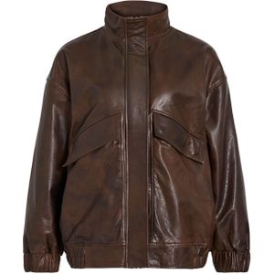 Rouge Edit - ROUSIMONE LS - Leren Jas - Bruin - Oversized