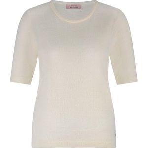 Studio Anneloes Dames trui ecru (Maat: S) - Effen - Halslijn: Ronde hals,