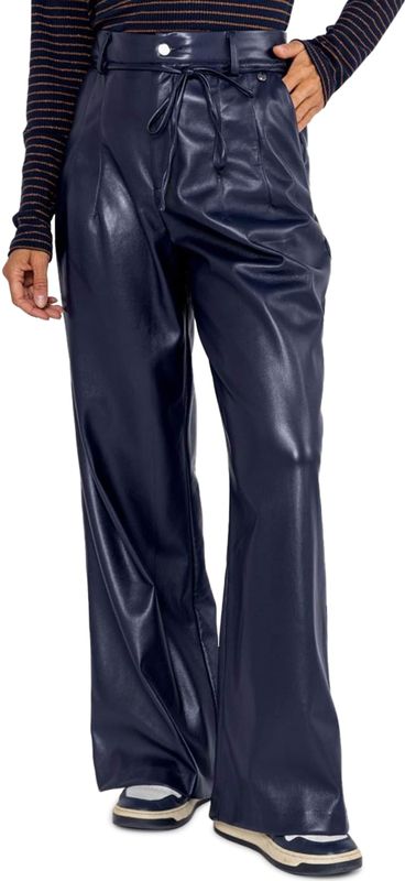 Poools - Broek 533138-P793 - Damesbroek - Hoge Taille - Glanzende Afwerking