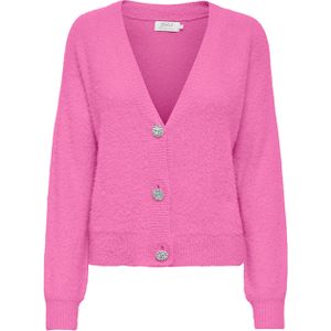 Only Vest roze (Maat: M) - Effen - Halslijn: V-hals,