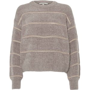 Garcia - I50254 - Trui - Taupe - Gestreept - Dames
