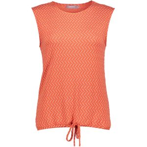 Geisha Blouse oranje (Maat: S) - Halslijn: Ronde hals,